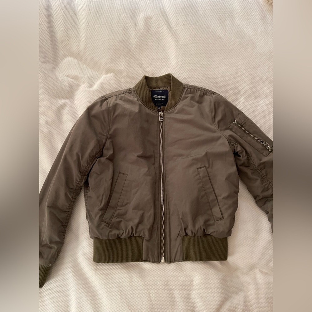 Madewell Olive Bomber Jacket